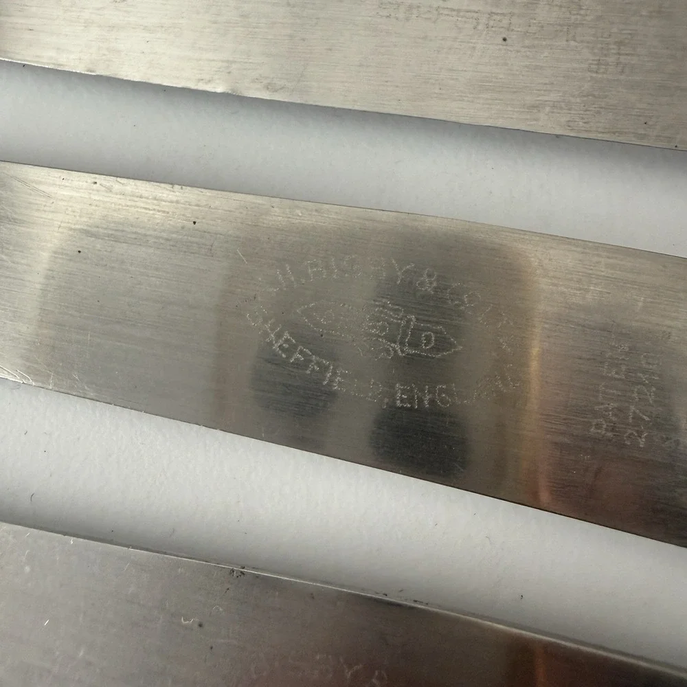 A.H. Bisby & Co. Ltd Set of 6 Sheffield Knives England Stainless
